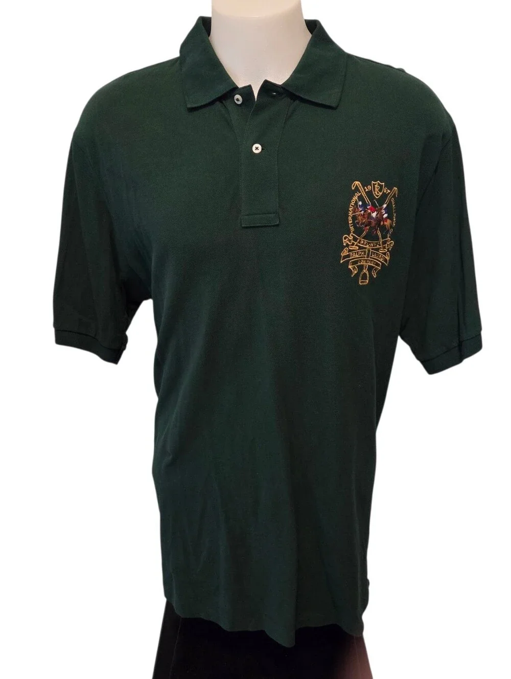 Polo Ralph Lauren Mens Big Triple Pony Short Sleeve Polo Green BIG &TALL XLT